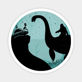 Bigfoot Loch Ness Alien Magnet